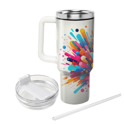 Playful Color Burst  Tumblers For Gifts