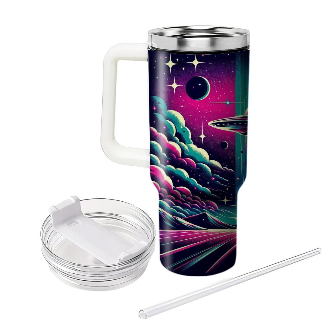 Retro Sci-fi Dreams  Personalized Tumblers