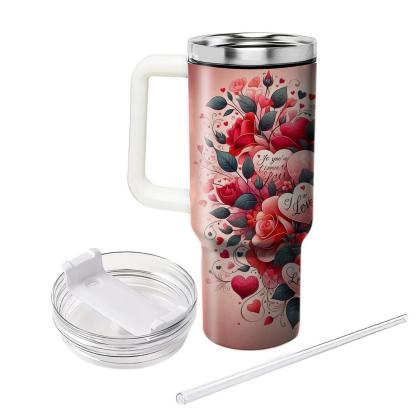 Glow Of Love - Valentine’s Day  Tumblers With Lids