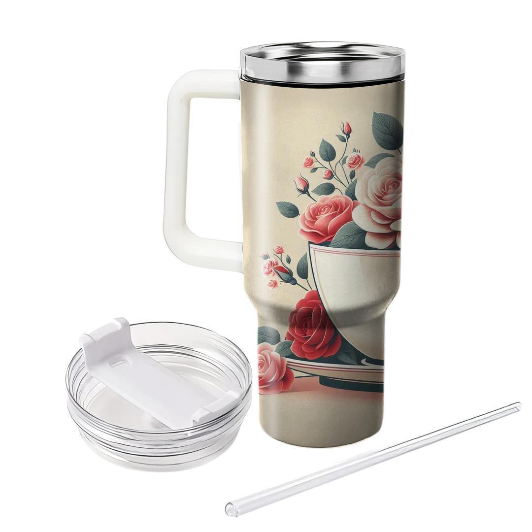 Romantic Rose Petal  Insulated Tumblers