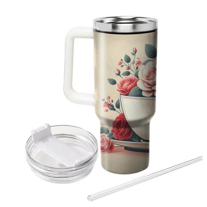 Romantic Rose Petal  Insulated Tumblers