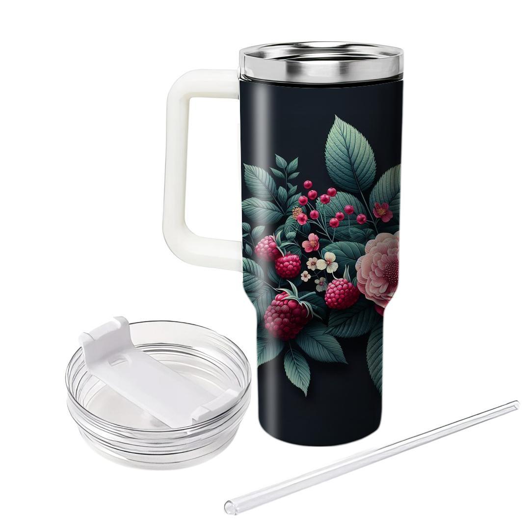 Raspberry Floral  Tumblers For Gifts