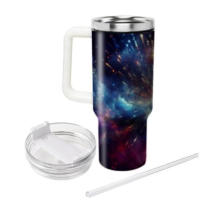 Celestial Revelry - A Futuristic New Year  Tumbler Cups