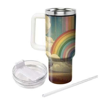Nostalgic Rainbow Dreams  Travel Tumblers