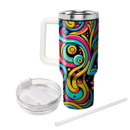 Electric Paisley Pop  Insulated Tumblers