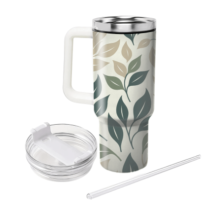 Elegant Leaf Silhouettes  Custom Tumblers