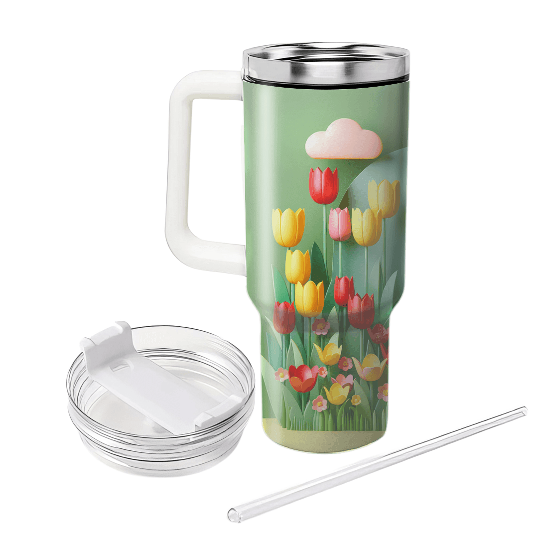 Joyful Tulip Bloom  Tumblers For Gifts
