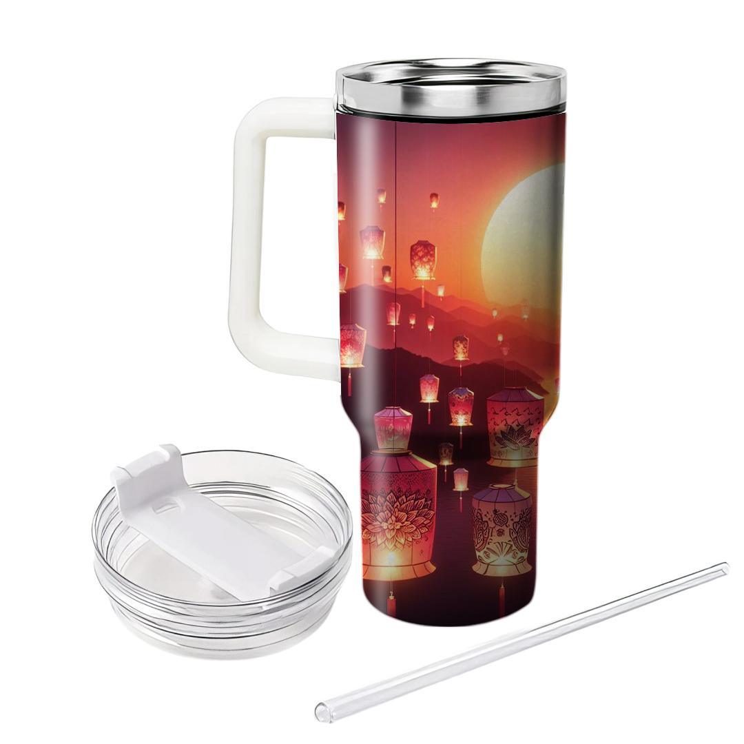 Sunkissed Lantern Festival Unique Tumblers