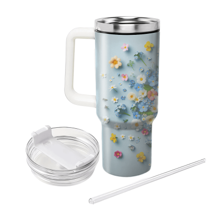 Cheerful Floral Posies  Unique Tumblers