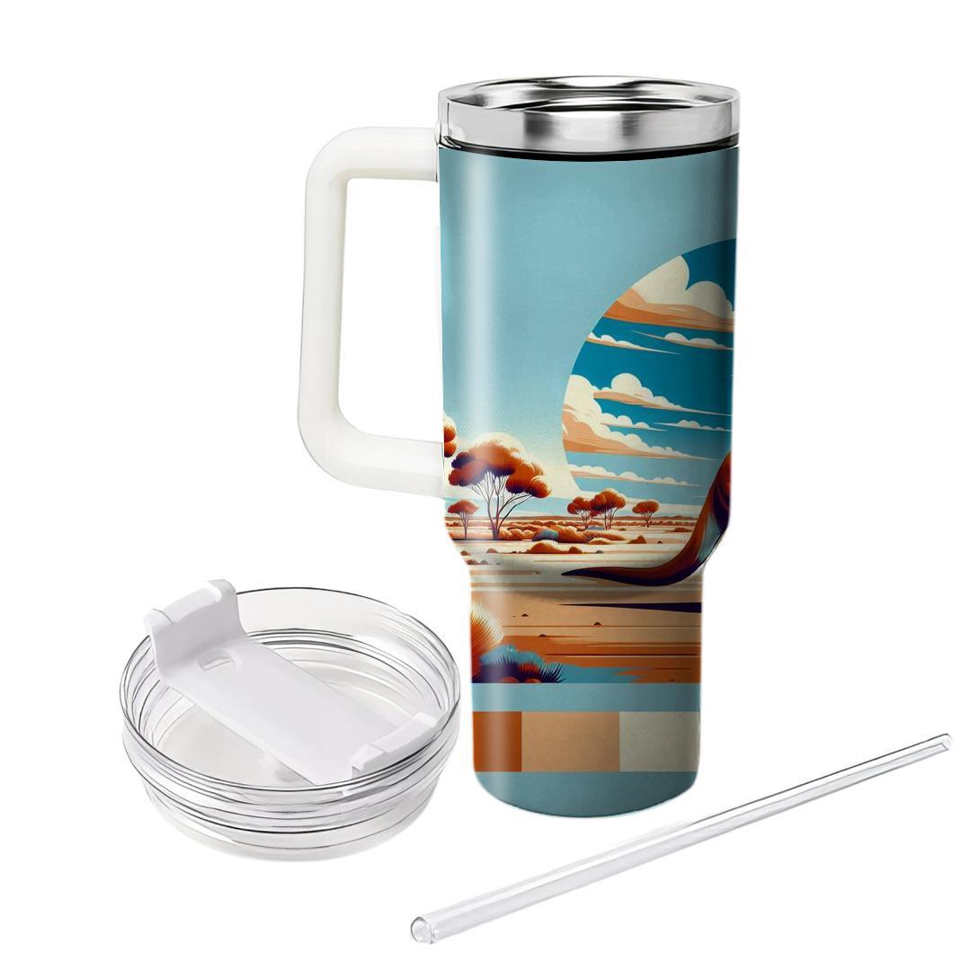 Curious Kangaroo Adventure  Tumblers With Lids