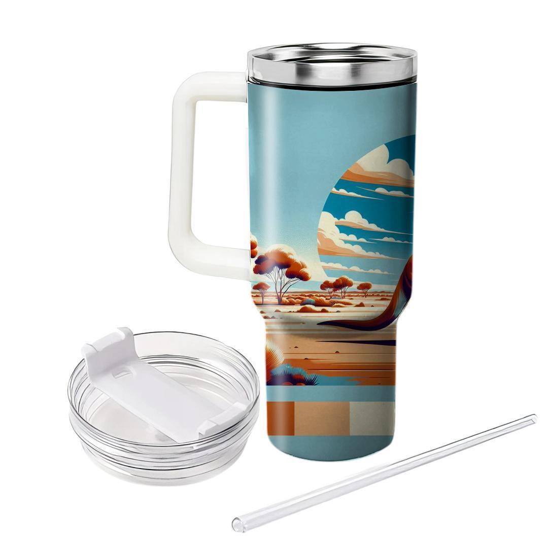 Curious Kangaroo Adventure  Tumblers With Lids
