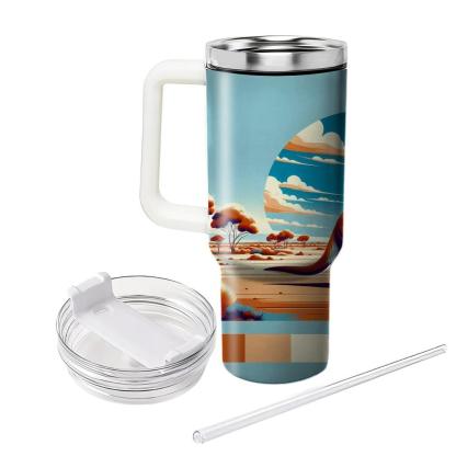 Curious Kangaroo Adventure  Tumblers With Lids