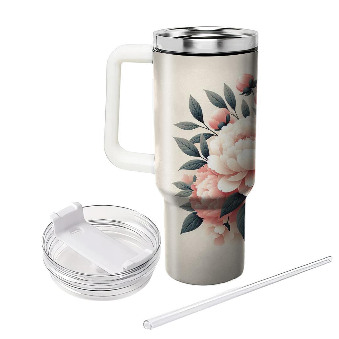 Charming Peony Dreams  Insulated Tumblers