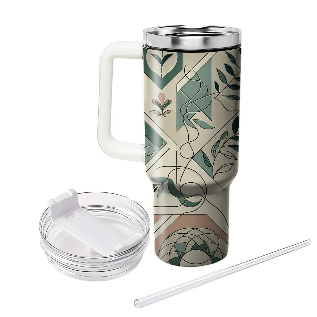 Geometric Nature Harmony  Tumblers For Gifts