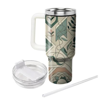 Geometric Nature Harmony  Tumblers For Gifts