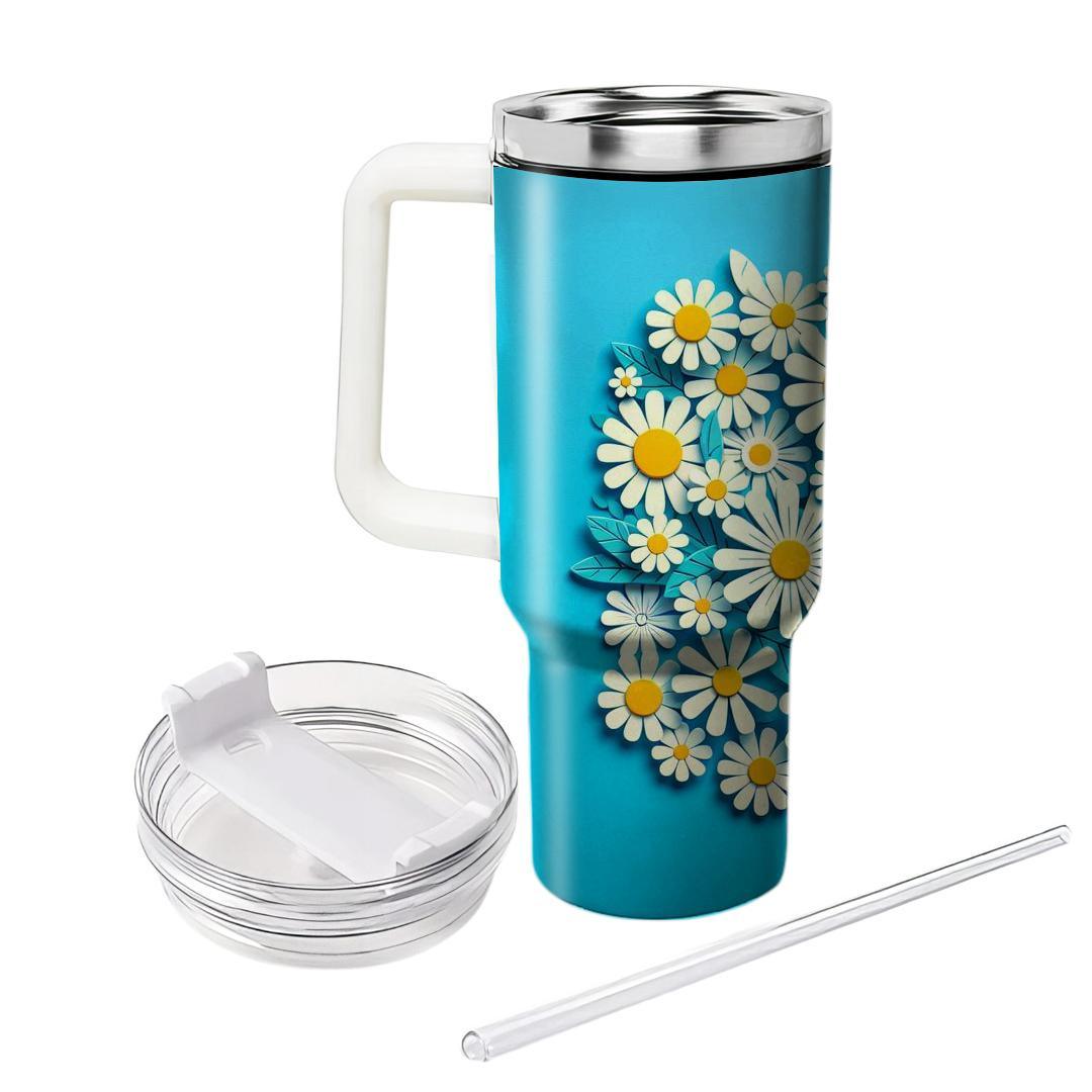 Cheerful Daisy Sunshine  Unique Tumblers
