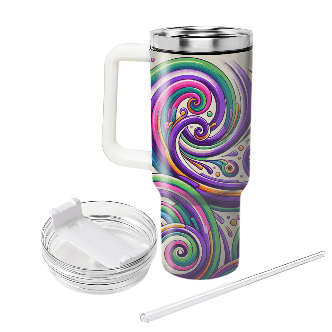 Funky Spirals  Tumbler Cups