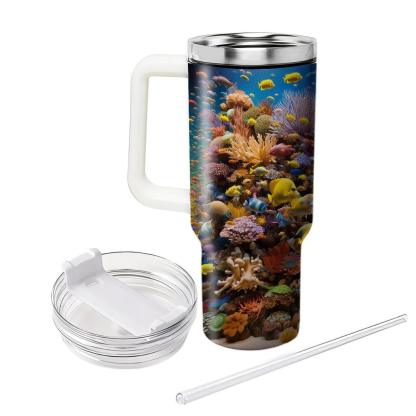 Vibrant Tropical Fish Adventure  Travel Tumblers