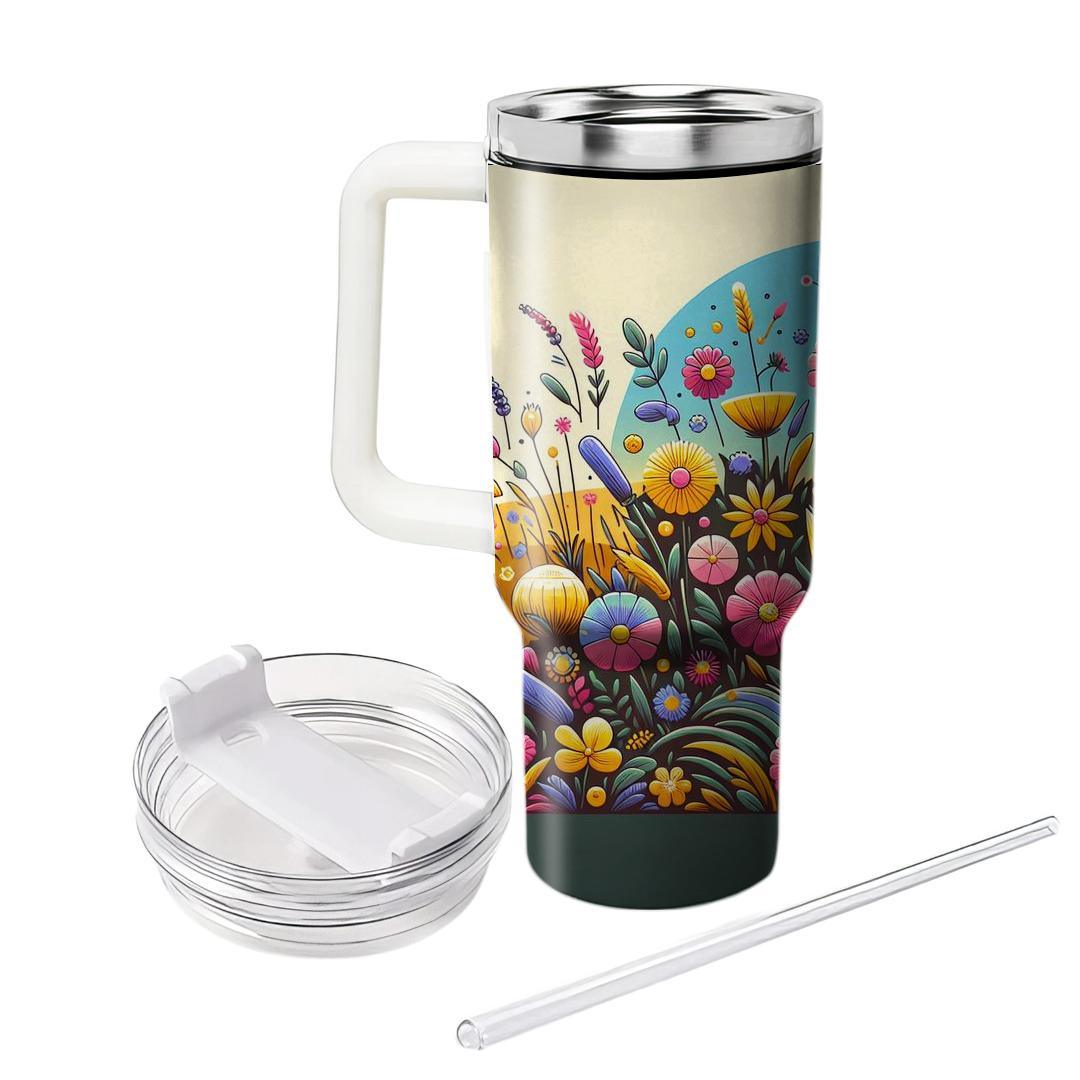 Wildflower Power  Travel Tumblers