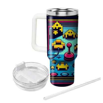 Retro Arcade Galore  Personalized Tumblers