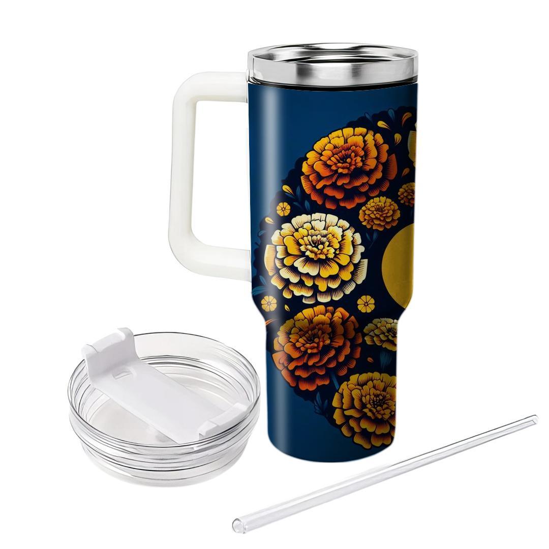Golden Marigold Dreams  Tumblers For Gifts