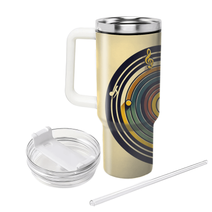 Retro Record Waves  Custom Tumblers