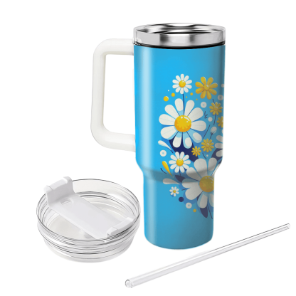 Charming Daisy Dreams  Tumblers With Lids