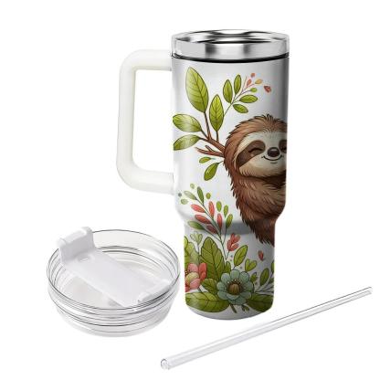 Cuddly Sloth Chill  Travel Tumblers