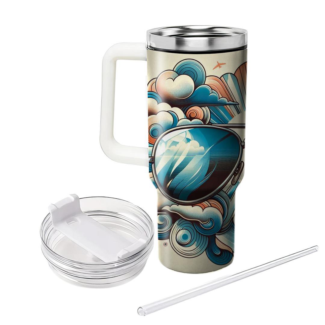 Vintage Aviator Dreams  Unique Tumblers
