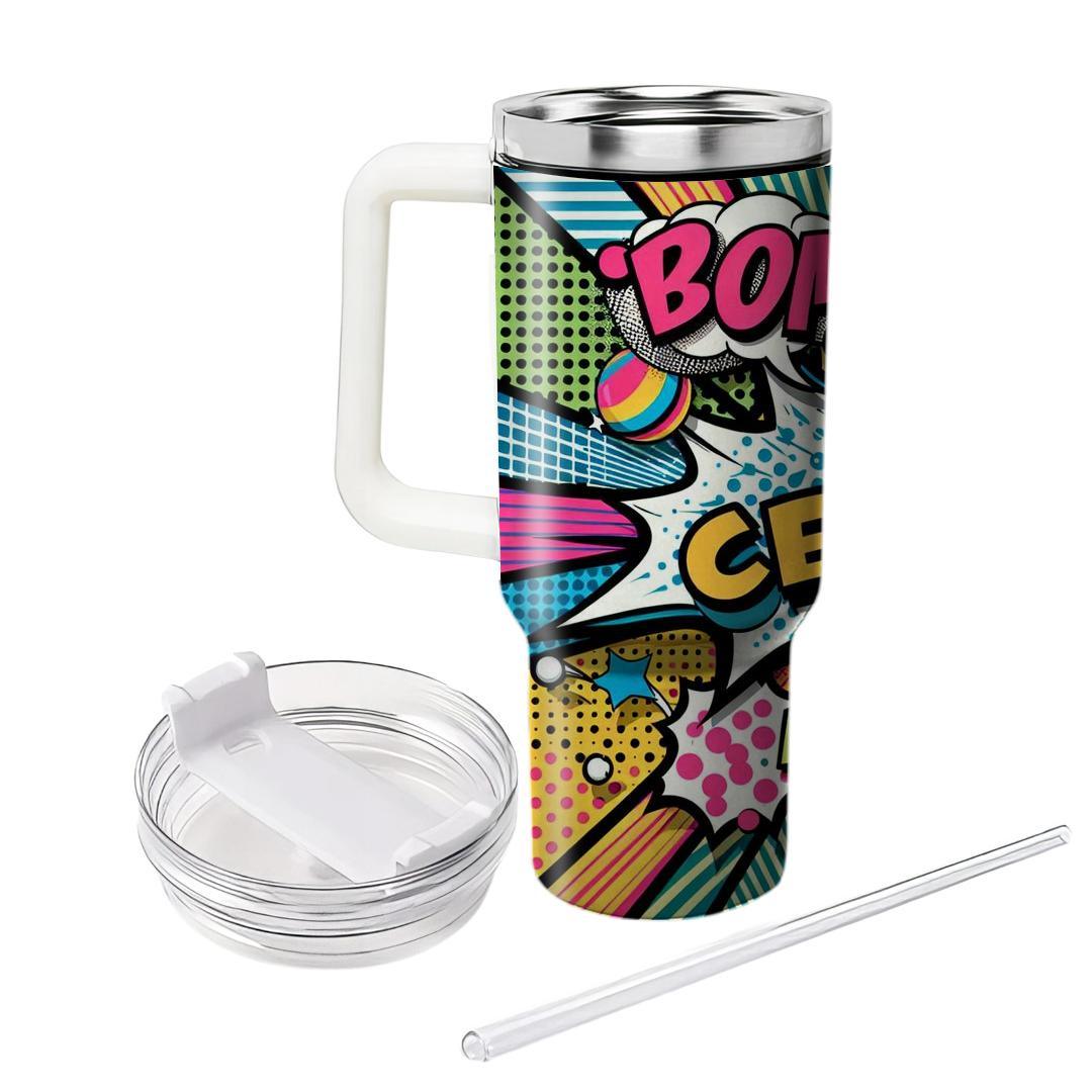 Pop Art Party  Personalized Tumblers