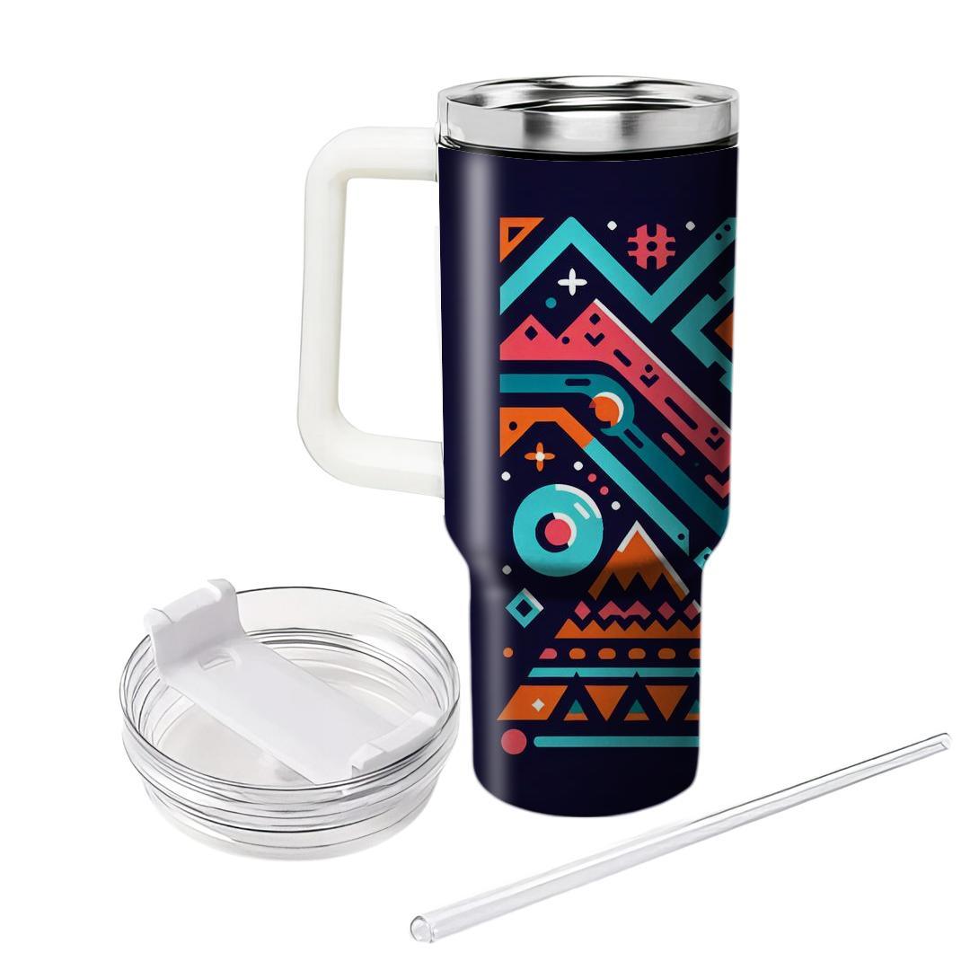 Neon Nomad  Personalized Tumblers