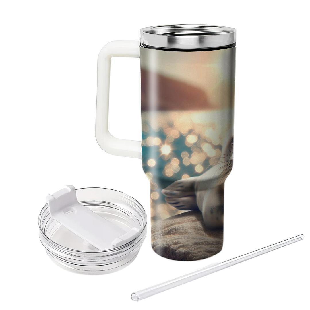 Sweet Baby Seal  Travel Tumblers