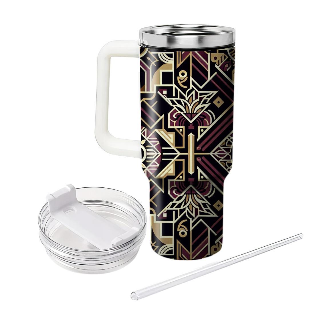 Art Deco Illusion  Tumblers With Lids
