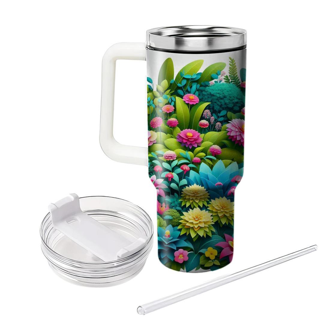 Summer Floral Escape  Tumbler Cups