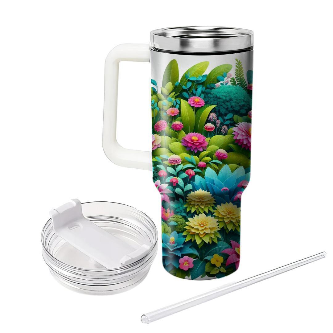 Summer Floral Escape  Tumbler Cups