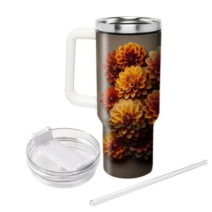 Amber Dahlia Sunset  Tumbler Cups