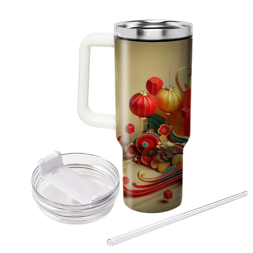 Echoes Of Tradition - A Unique Lunar New Year  Tumbler Cups