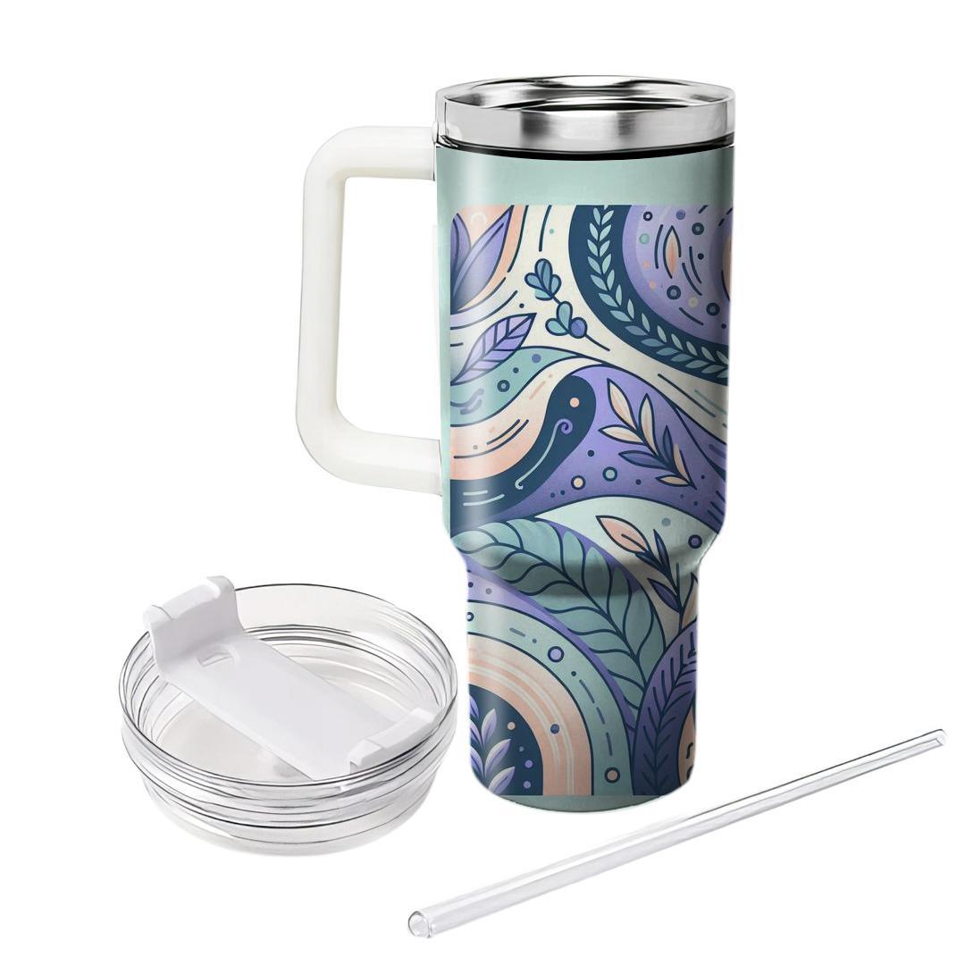 Mellow Pastel Blossoms  Travel Tumblers