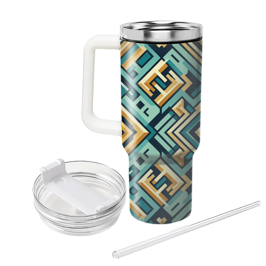 Diamond Weave Pattern  Insulated Tumblers
