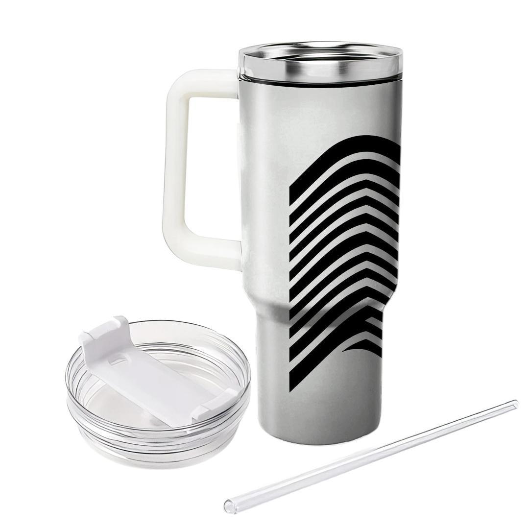 Modern Chevron Wave  Tumblers For Gifts
