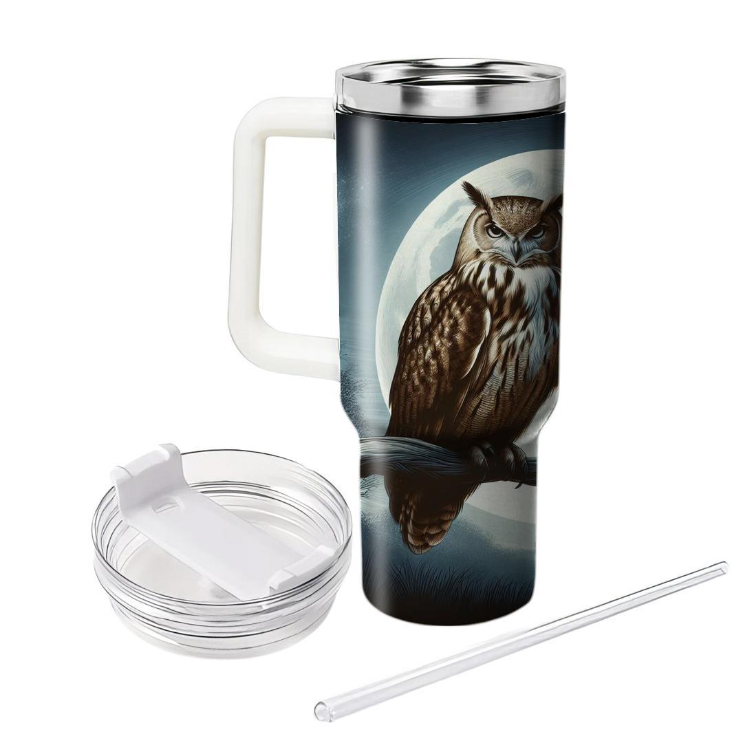Majestic Owl Watcher  Tumblers With Lids