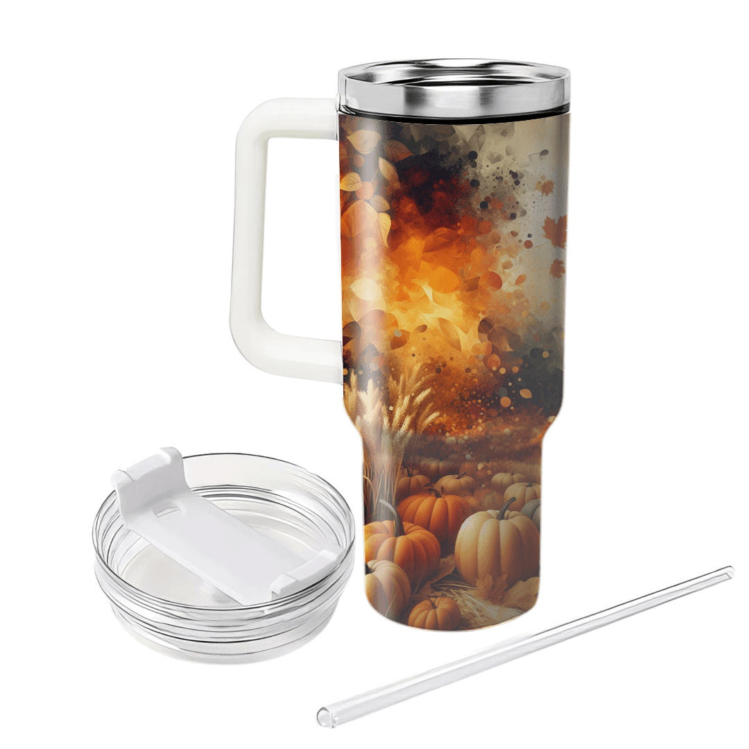 Golden Harvest - An Artistic Fall Festival  Personalized Tumblers