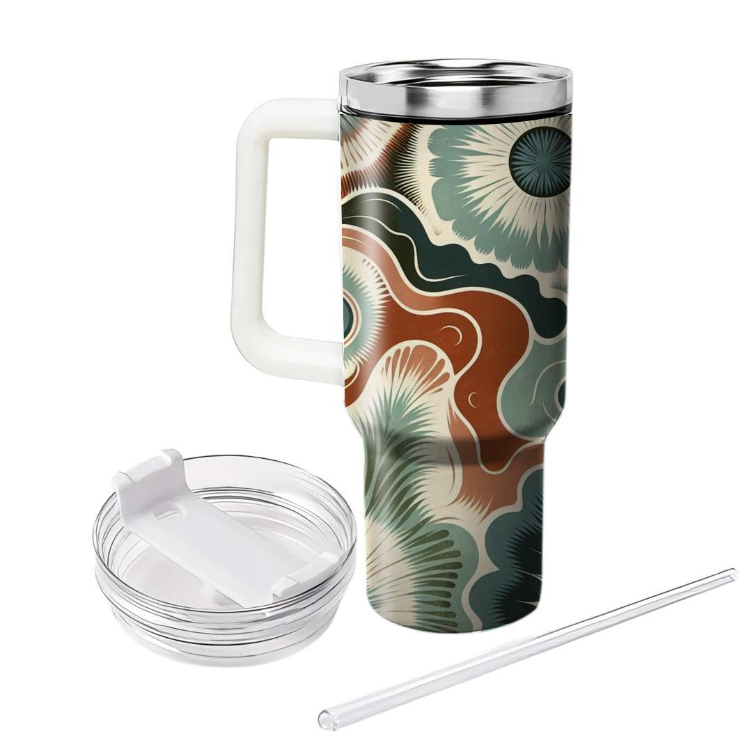 Earthy Tie-dye Delight  Travel Tumblers