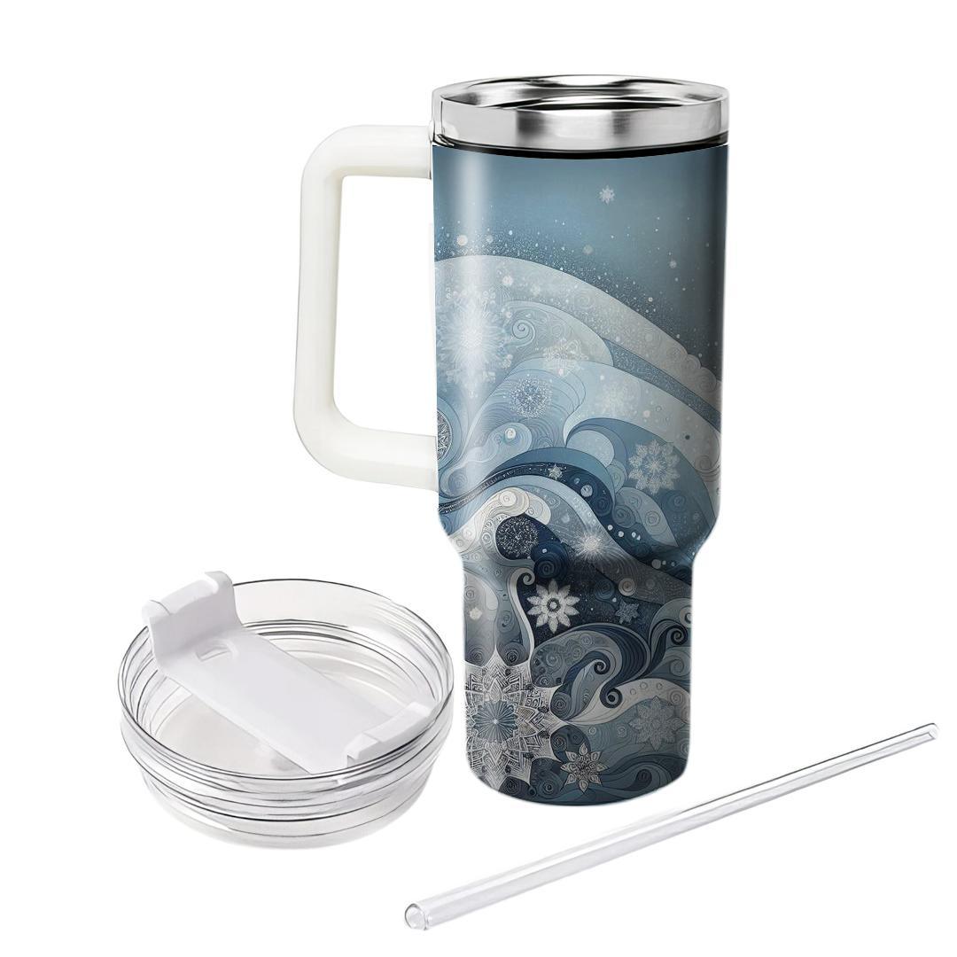Serene Solstice - Winter Reflection  Tumbler Cups