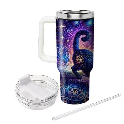 Cosmic Cat Constellation  Travel Tumblers