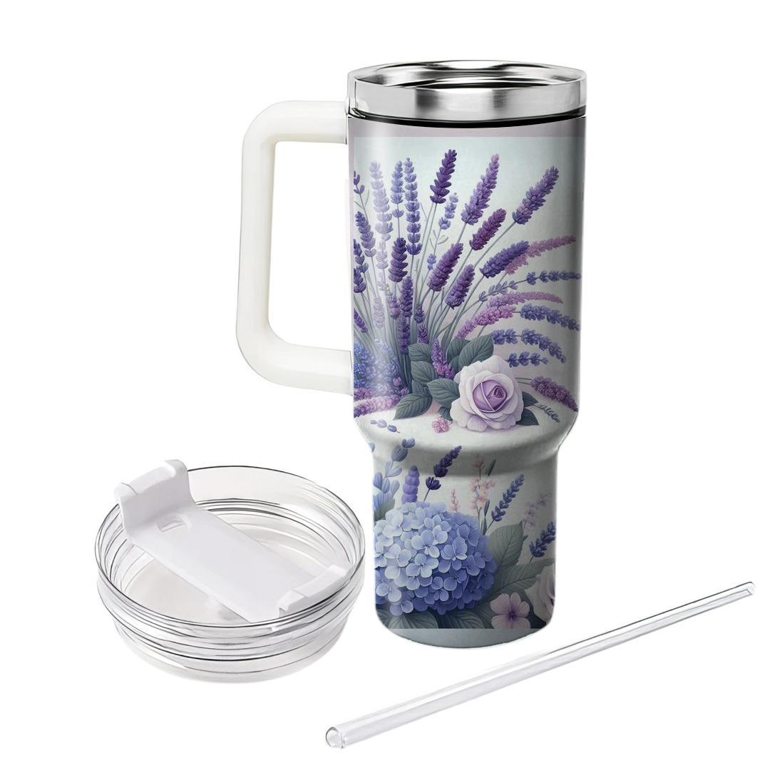 Tranquil Floral Garden  Unique Tumblers