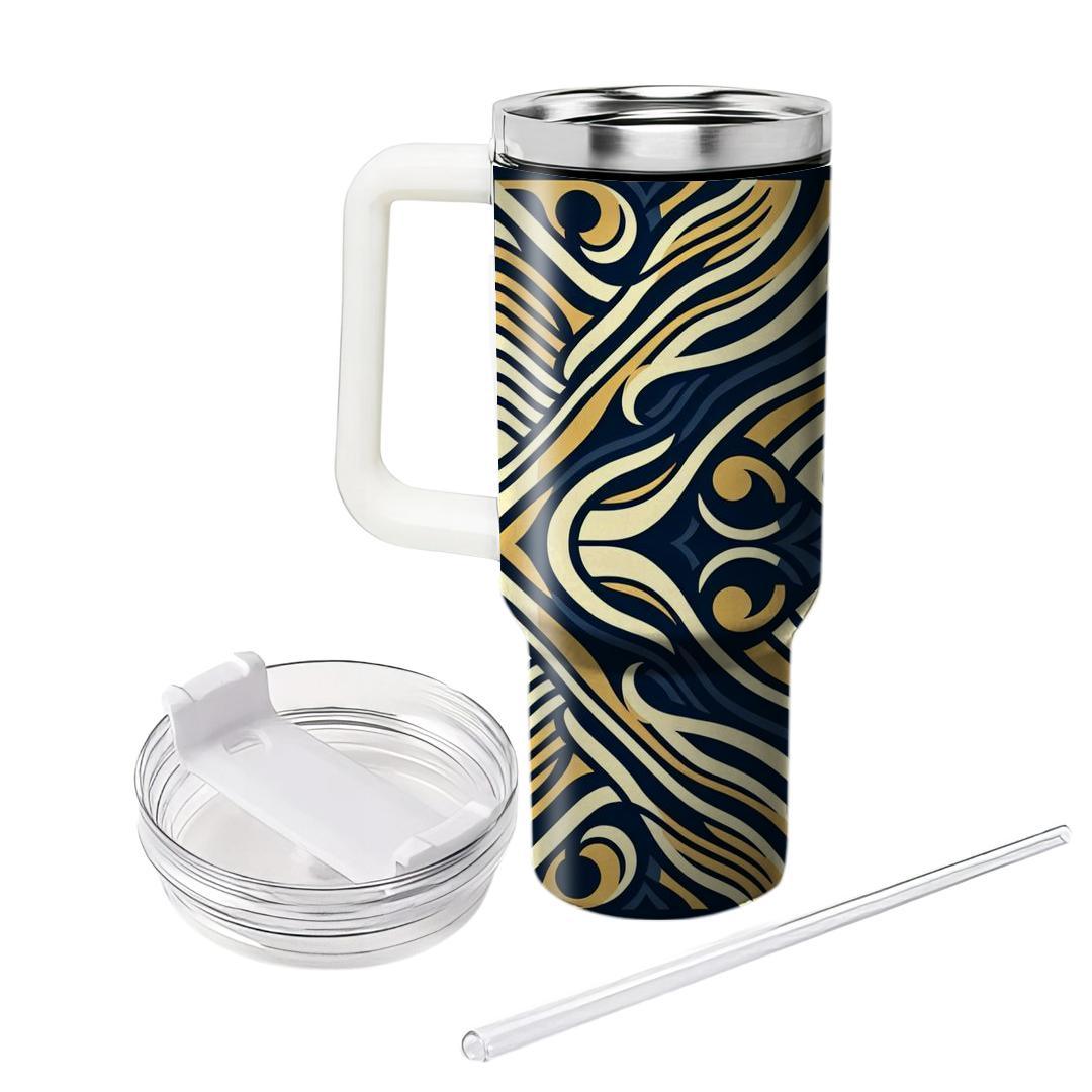 Dazzling Art Deco Wave  Decorative Tumblers