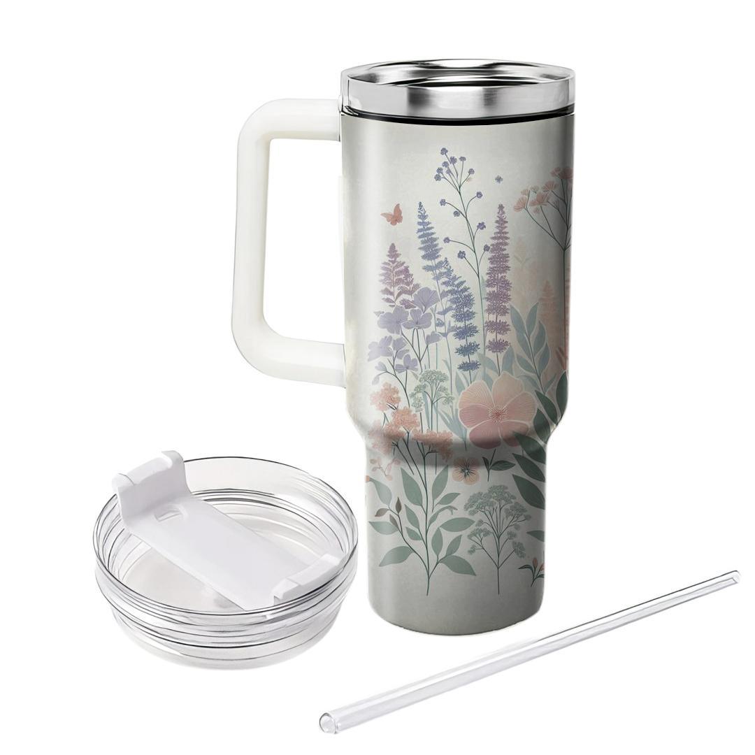 Dreamy Watercolor Flowers  Tumbler Cups