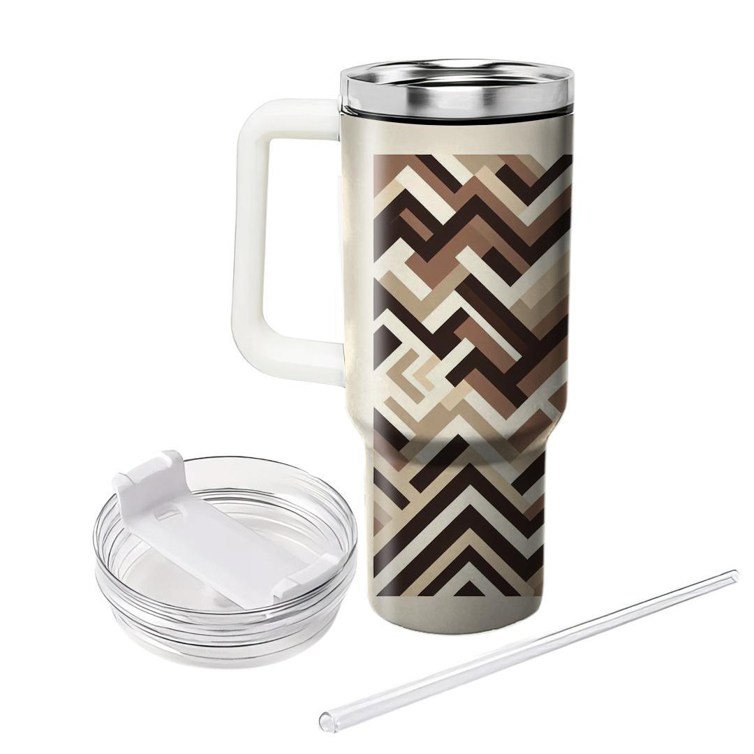Abstract Tribal Chevron  Insulated Tumblers
