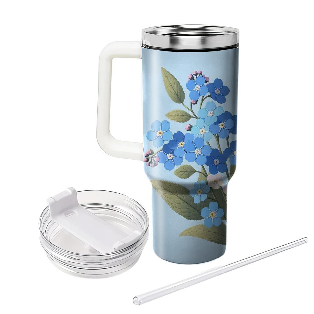 Azure Blooms  Tumblers For Gifts